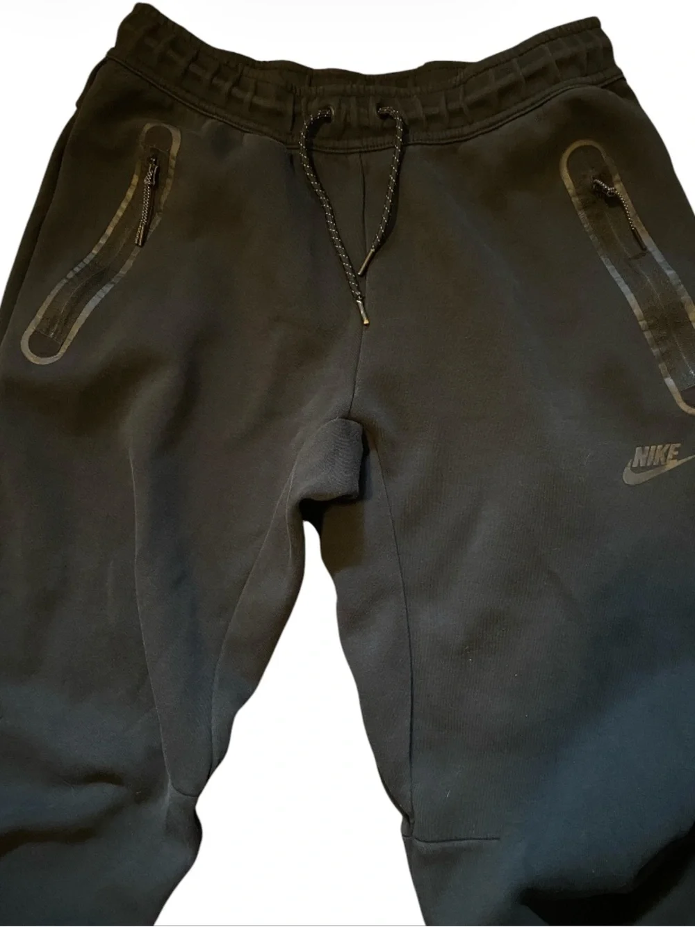 Nike Tech Heavyweight Adjustable Hem Joggers Sweatpants Medium Black